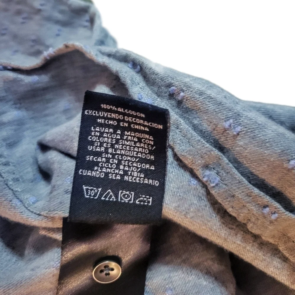 Civil Society / Men's Knit Button Up Shirt / Large / Heather Gray
